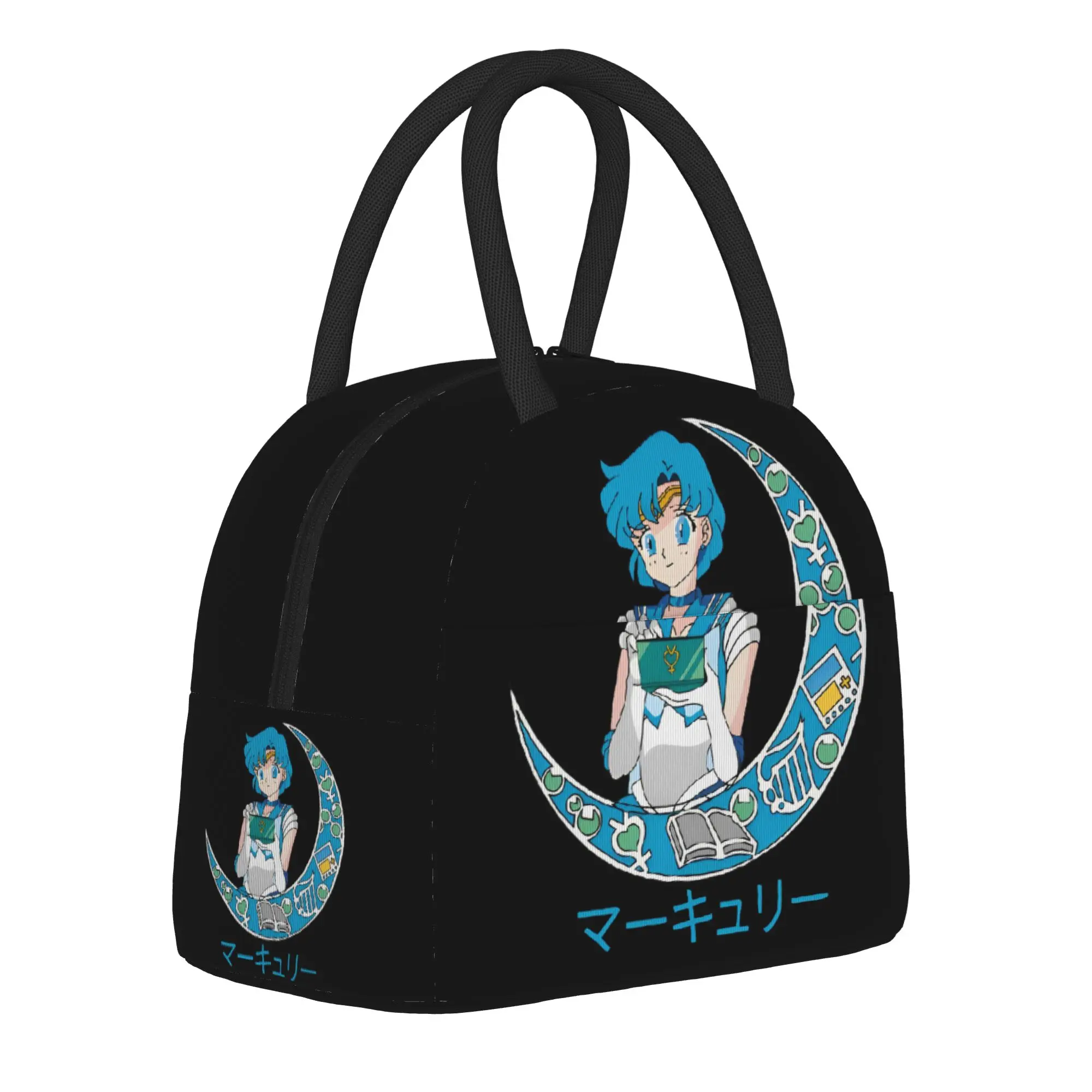 

Sailors Moons magical girl Merch Insulated Lunch Tote Bag For School Office Food Storage Bag Portable Thermal Cooler Bento Box