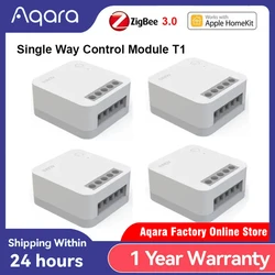 Aqara Single Chiannel Relay Controller T1 Switch module Zigbee 3.0 with / No Neutral Smart home Timers Remote Control Homekit