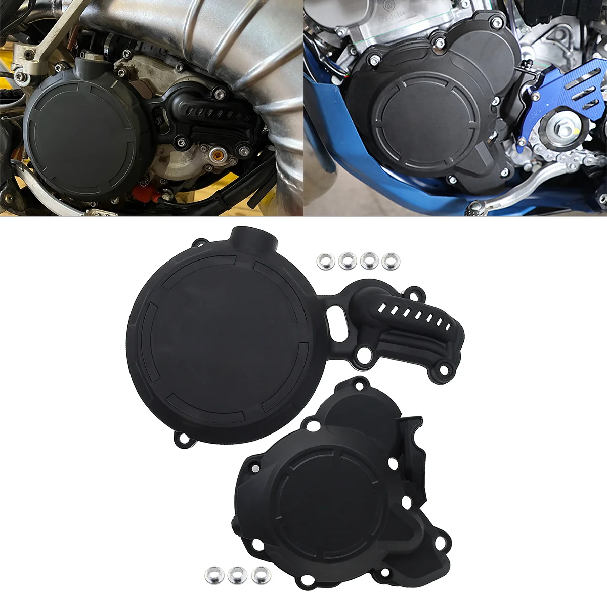

Motocross Engine Clutch Guard Water Pump Cover Ignition Protector For HENGJIAN HJMOTO HJZ300 Z300 Enduro Dirt Bike Refit Parts