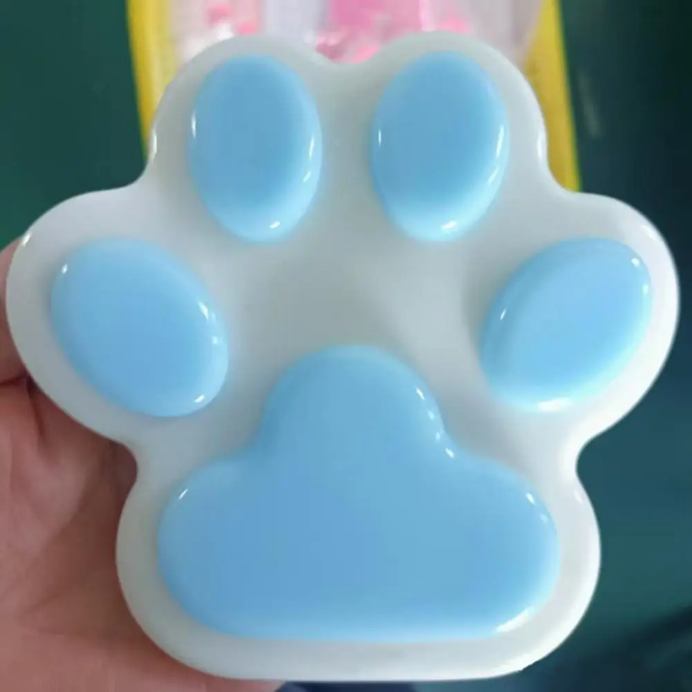 Brinquedo de apertar pata de gato, brinquedo colorido para apertar pata de gato, alívio do estresse para crianças, adolescentes e adultos, tpr macio para ansiedade e estresse