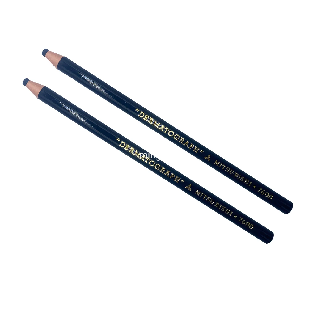 2pcs Lapis Dermatografico Dermograph Black Marker Pencil for Eyebrow Permanent makeup Microblading Accessories Tattoo Supplie