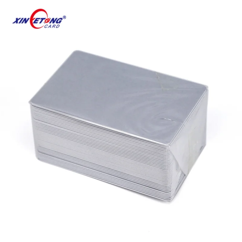 

200PCs original brush silver gold empty blank 85.5x54mm PVC business card