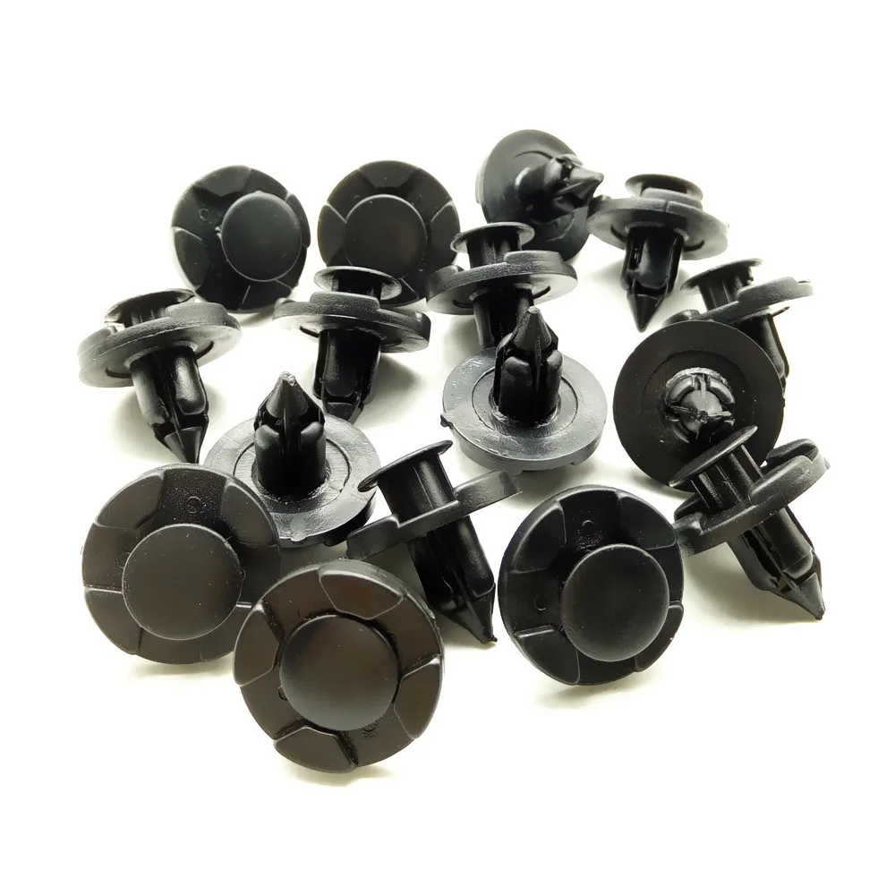 KJOY 50/100/200PCS 8mm Auto Fastener Clip Car Body Push Retainer Pin Rivet Bumper Door Trim Panel Retainer Fastener Kit Durable