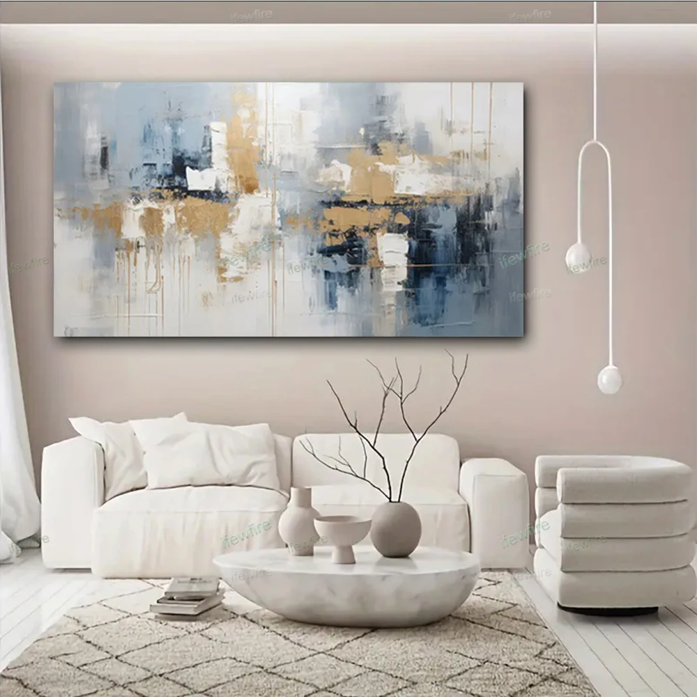 100% Hand Painted Cattle Bossy Ox Cow Abstract Oil Painting Oil Painting Brown Cattke Canvas Wall Art Large Size Oil Paintings