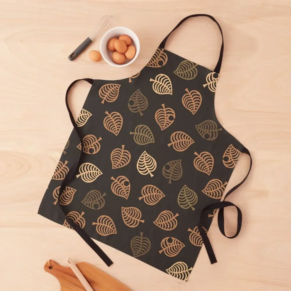 

Nook Leaf Aloha Logo - Brown Orange / Warm Taupe Colors Apron kitchen woman Things For Home And Kitchen Apron