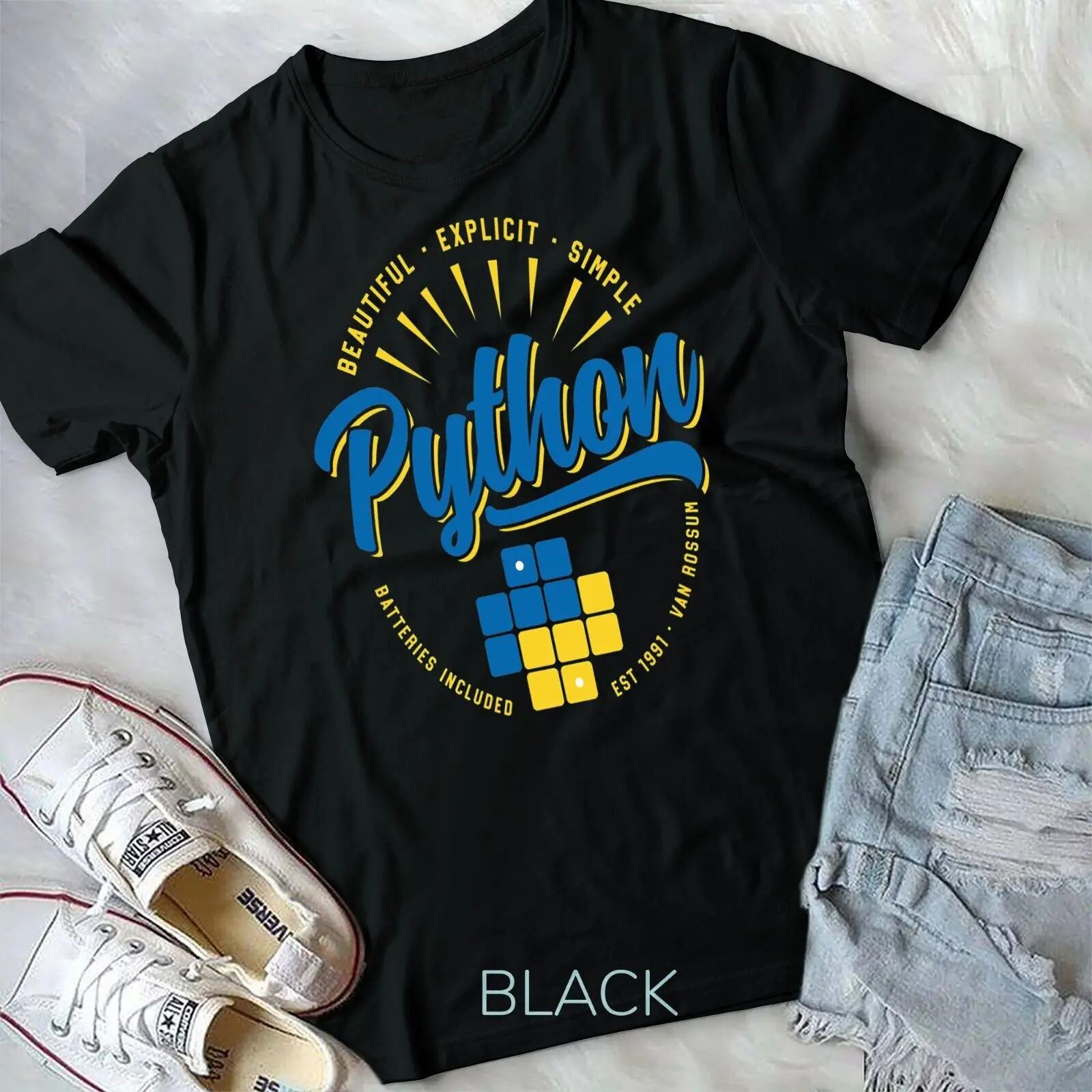 Vintage Python Programming Language T-Shirt Unisex T-shirt