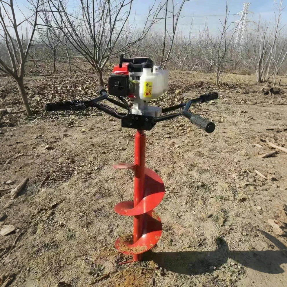 Well Digging Machine Pit Digger Ground Hole Earth Auger Drill Drilling Auger for 10 Ton Excavator Farm Use Engine Motor Gearbox