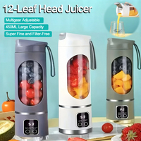 blender juicer Portable Electric Juicer 450ml 10Blades Travel Juicer Machine Chargeable Shakes Smoothie Blenders Fresh Juice Cup