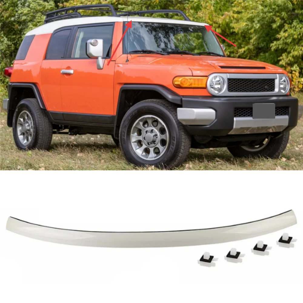 

For Toyota FJ Cruiser 2007-2014 Automotive Front Windshield Upper Decorative Strip OE: 75503-35061-A0