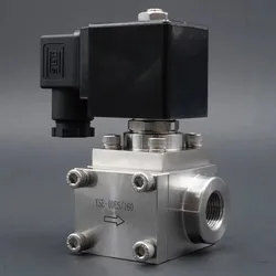 Solenoid Valve Normally Closed valve 304 Stainless Steel High Pressure Car Wash 0~300bar NC water Valve G3/8