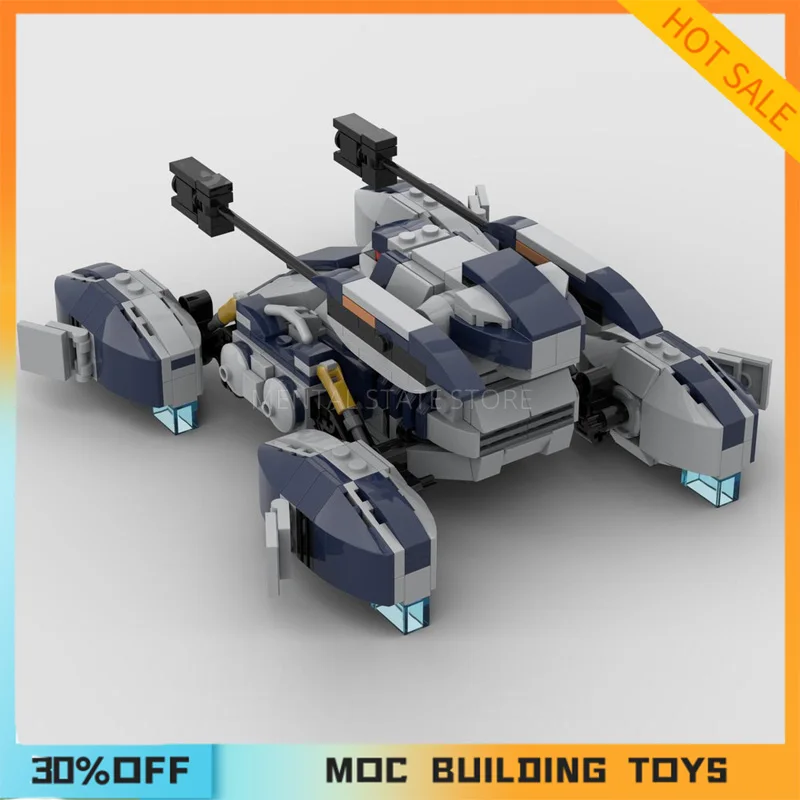 543PCS Customized MOC Ground Armored Tank Model Building Blocks Technology Bricks DIY Creative Assembly Toys Holiday Gifts