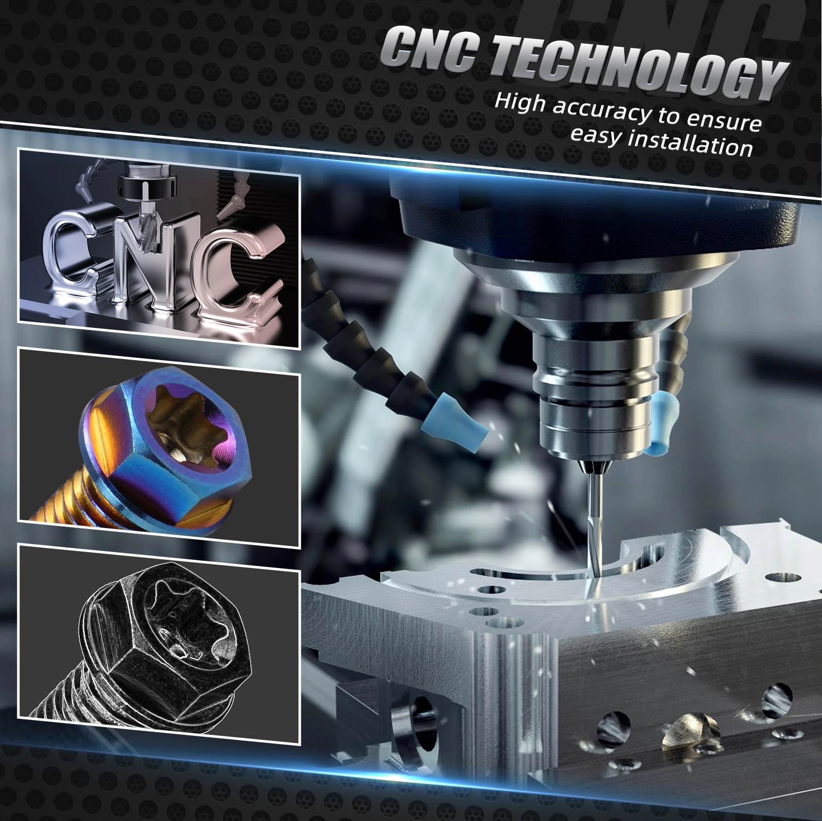 NICECNC ل Surron دراجة كهربائية M6 قرص فرامل خلفي وسادة مسامير عدة ل 2025 2024 2023 Sur-Ron ضوء النحل X S L1E Segway X160 X260 #5