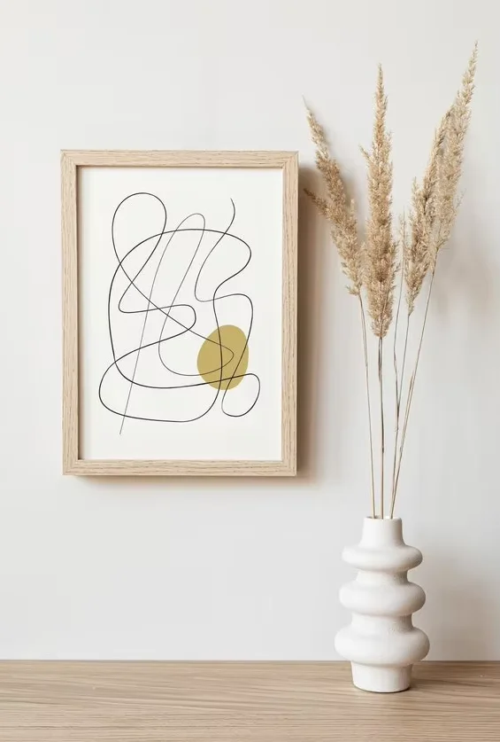 #Living Room Modern Abstract Retro Canvas Decorative Painting Art Light Luxury Minimalist Hanging