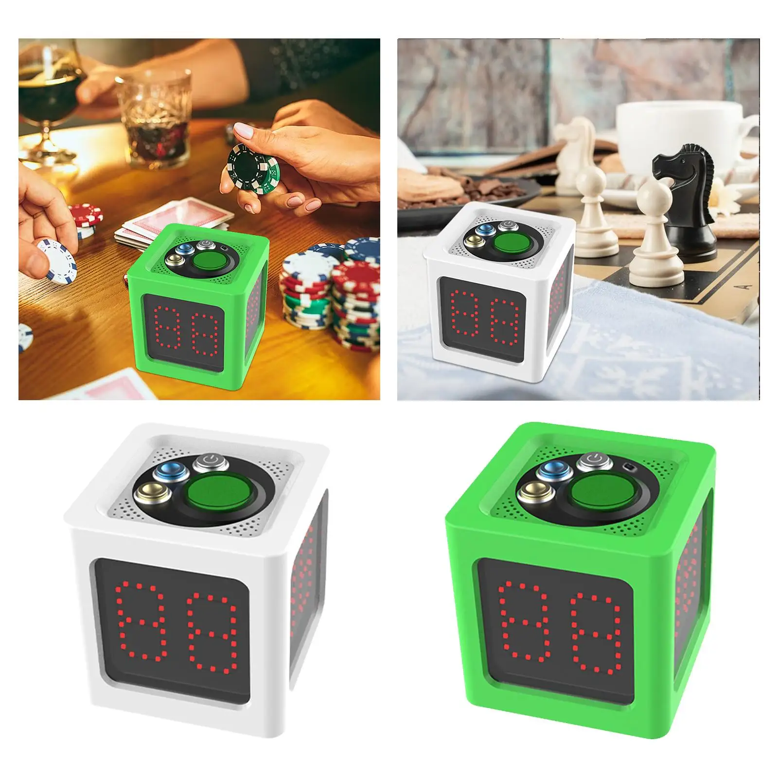 Board Games Timer Durable Tournament Play Game Timer Chess Clock Timer Digital for Poker Tournament International Chess Shogi