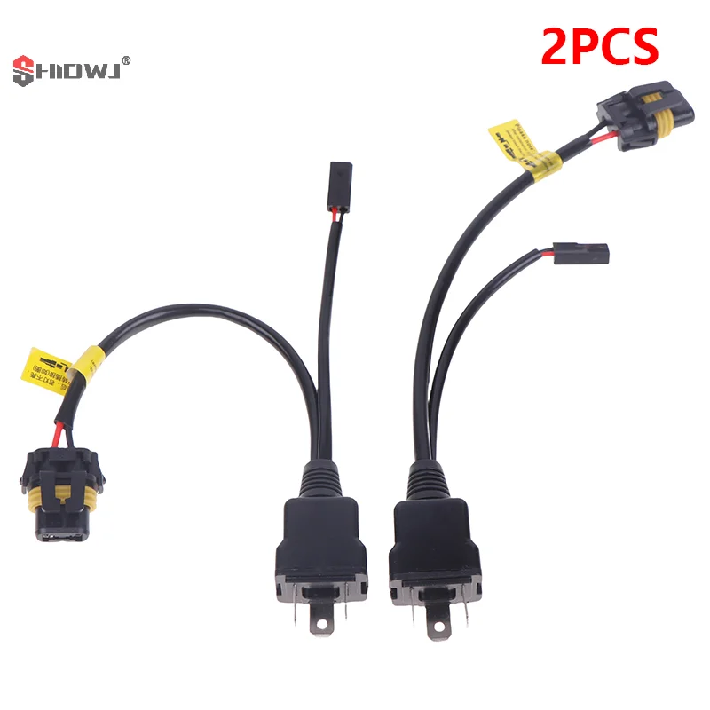 2pcs H4 Relay Wireharness For H4 Bulb Upgrade Bi LED&Xenon Projector Lense Car Light Accessories