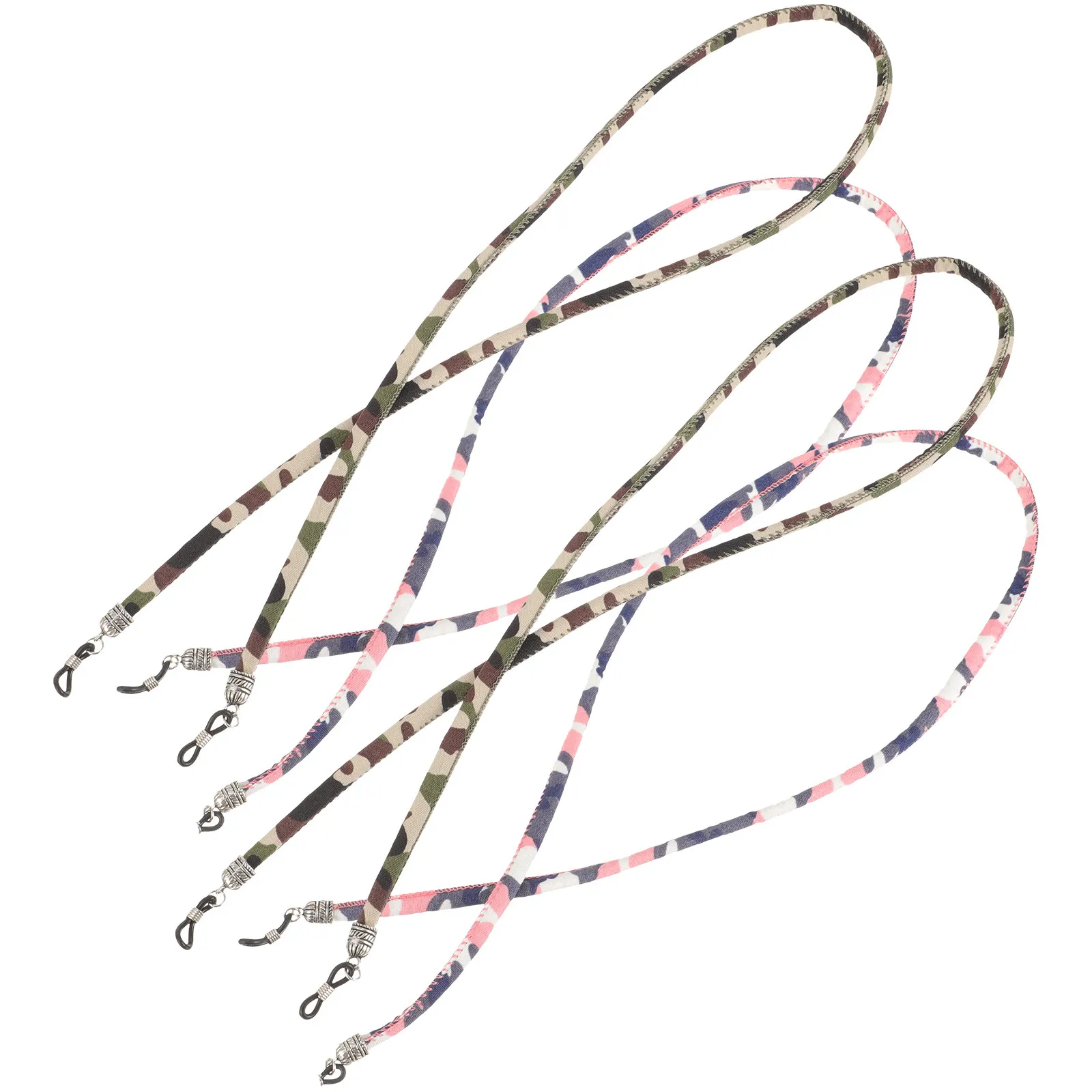 4Pcs Eyeglass Holders Glasses Lanyards Non Deformable Straps Neck Hanging Eyeglasses Chains for Men Women Anti Lost Sports
