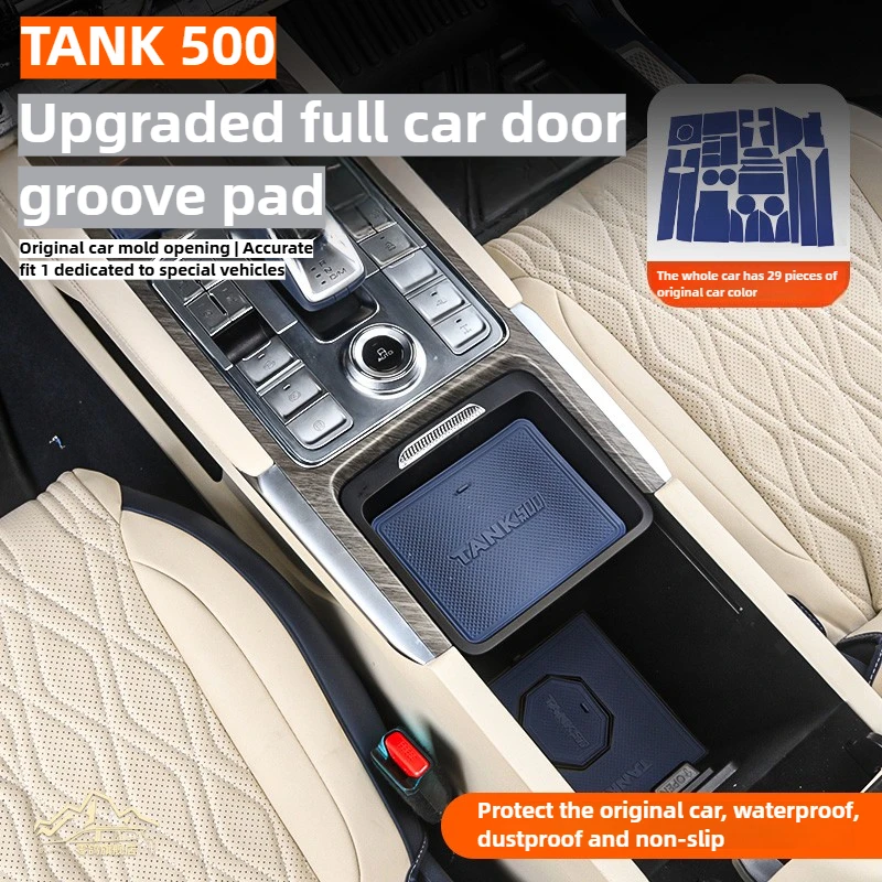 For GWM Tank 500 Door Slot Mats, Door Groove Mats, Anti-Slip Interior Accessories, Interior Accessories, For Tank 500