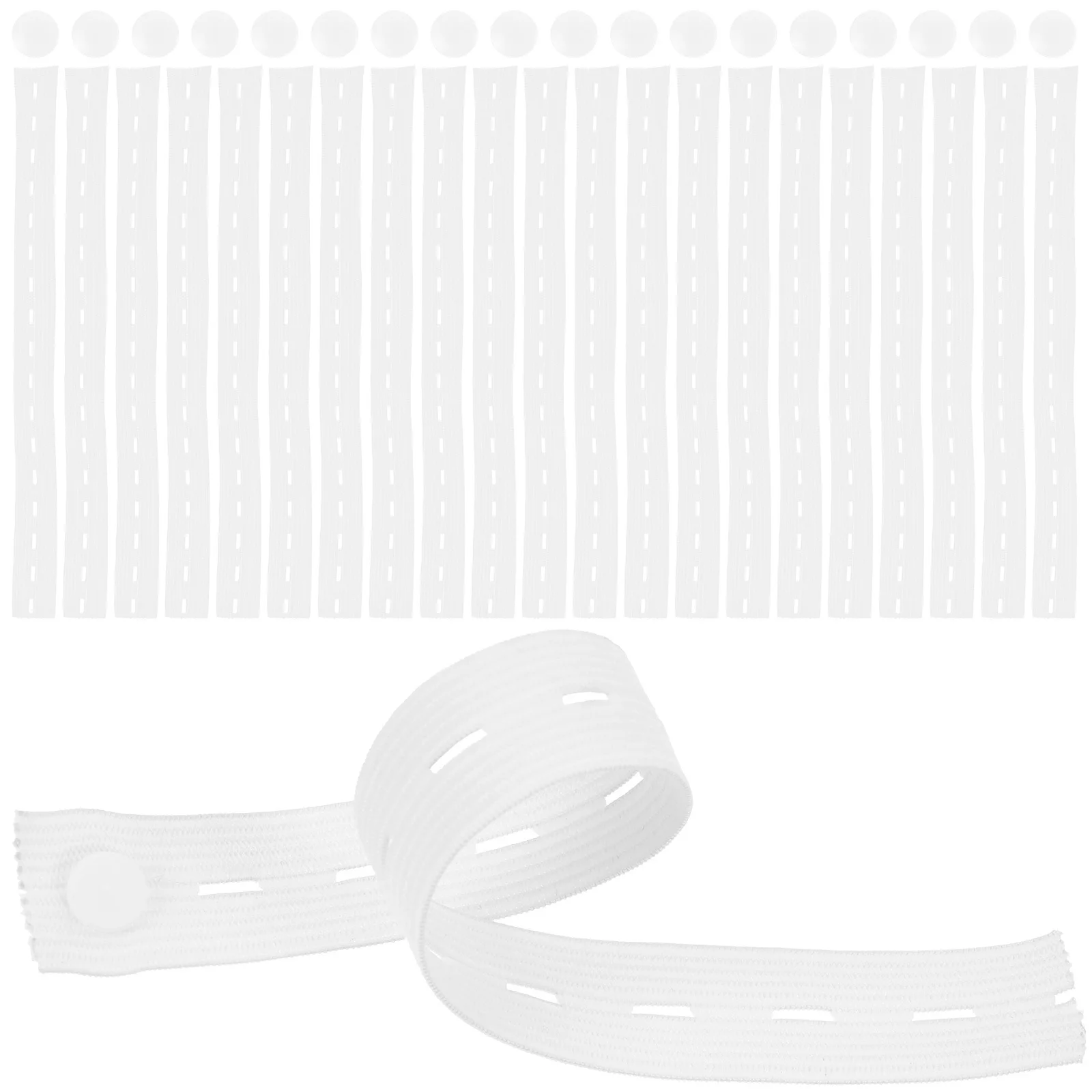 

50Pcs Elastic Clothes Storage Strap Adjustable Belt for Closet Organizer Bed Sheet Blanket Clothes Decorative Elastic Band