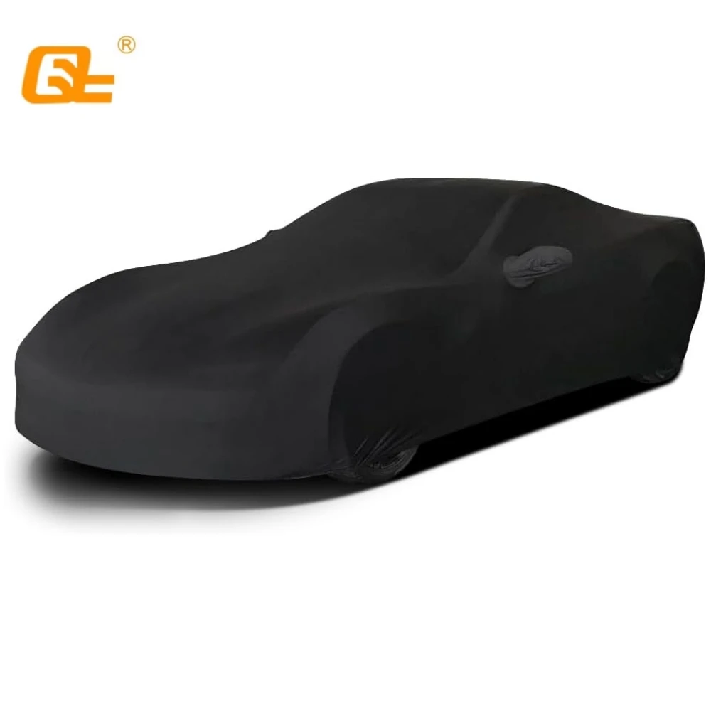 Indoor Car Cover for Corvette C5 C6 C7 Velvet Stretch Full Cover Protection Automobiles Dust-Proof Underground Garage Car Show