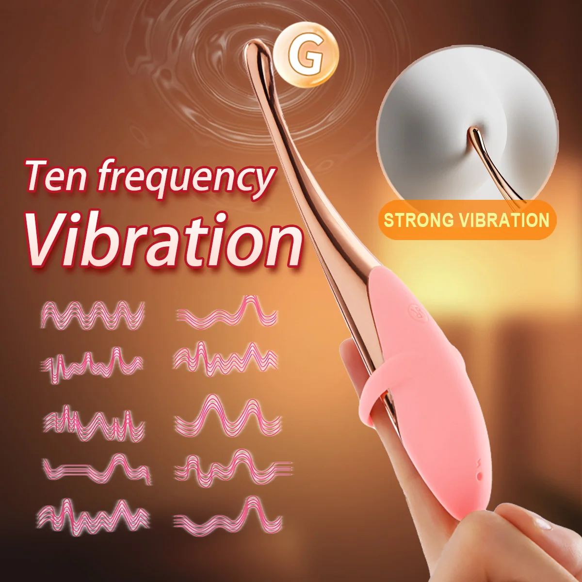 G-point هزاز للإناث الحلمة البظر المهبل محفز متعدد التردد بالموجات فوق الصوتية الاهتزاز الاستمناء الجنس لعب الكبار #1