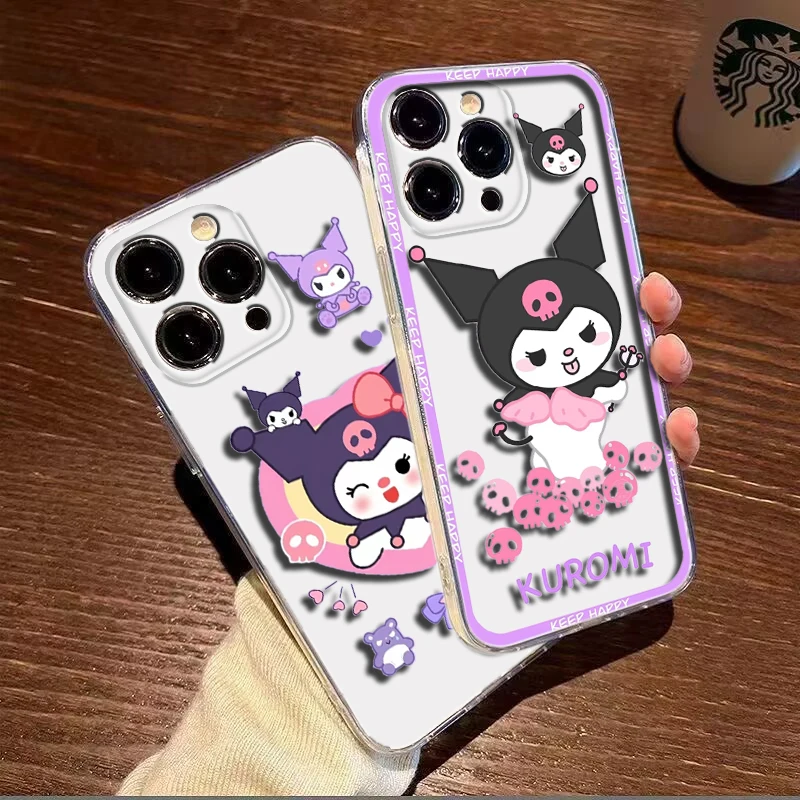 cute Kuromi Soft Case for LG K71 K8 Plus K9 Lite Q510 K92 Q92 Stylo 6 7 V40 V50 V60 Velvet G9 X4 Q61 Q60