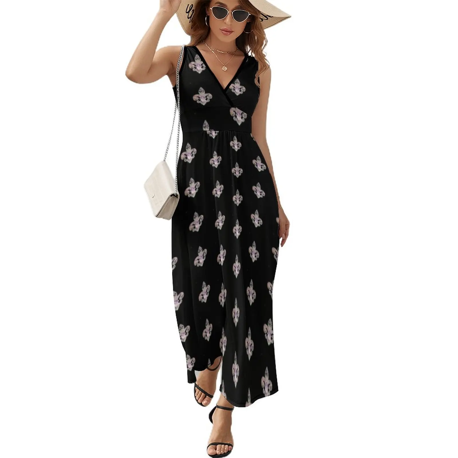 Fleur-de-lis party Sleeveless Dress summer dress woman 2024 sexy dress for women