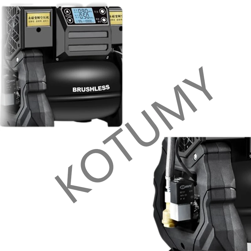 220 V 1200 W Tragbare Holzbearbeitung Luftpumpe Kleine Luft Kompressor Geräuscharm Spray Malerei Luftpumpe Hochdruck Öl-frei