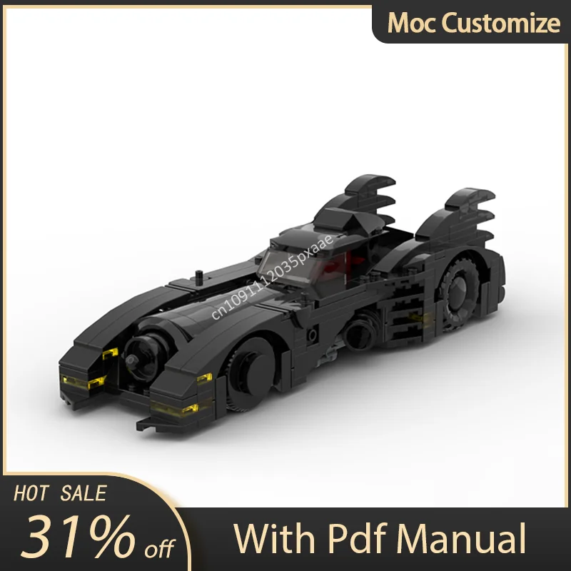 342pcs Moc Famous Movie Vehicles Batmobile Car Building Blocks Speed Champions Racing Sports Car Bricks Toys Kids Christmas Gift