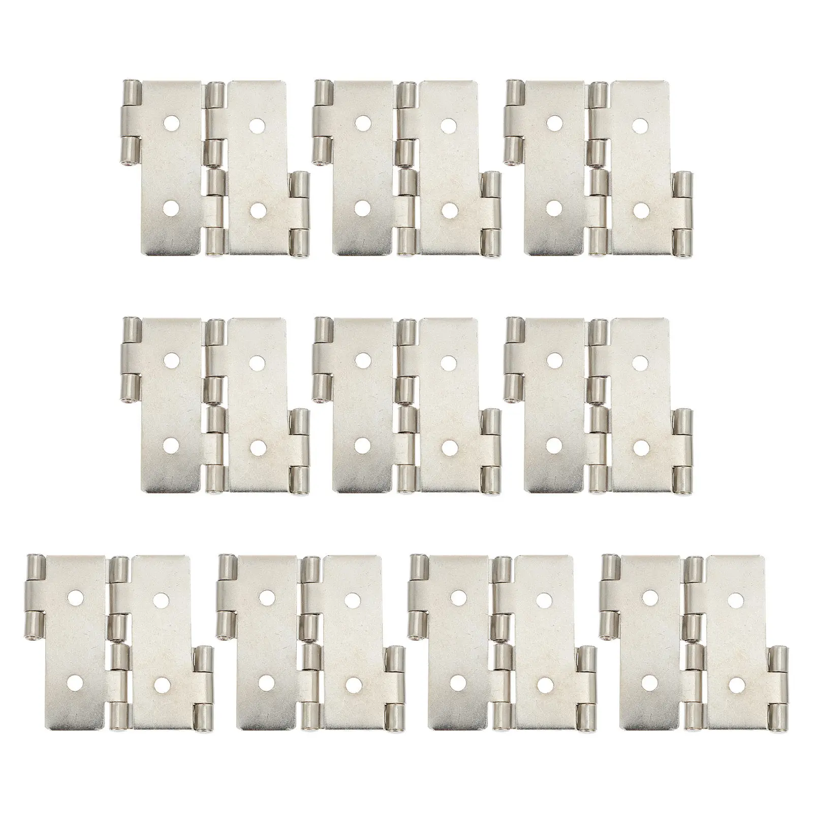 10Pcs Double Acting Iron Hinges Heavy Duty Smooth Surface for Wine Cabinet Display Cabinet Glass Door Interior Furniture Hinges