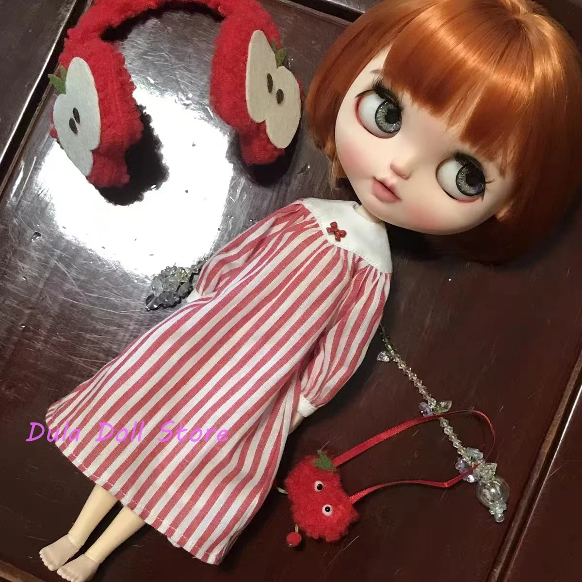 دمية اكسسوارات الملابس مع مشبك القرن وإبرة ، Ob24 ، Ob22 ، Azone ، Licca ، ICY ، JerryB ، 1/6 Bjd