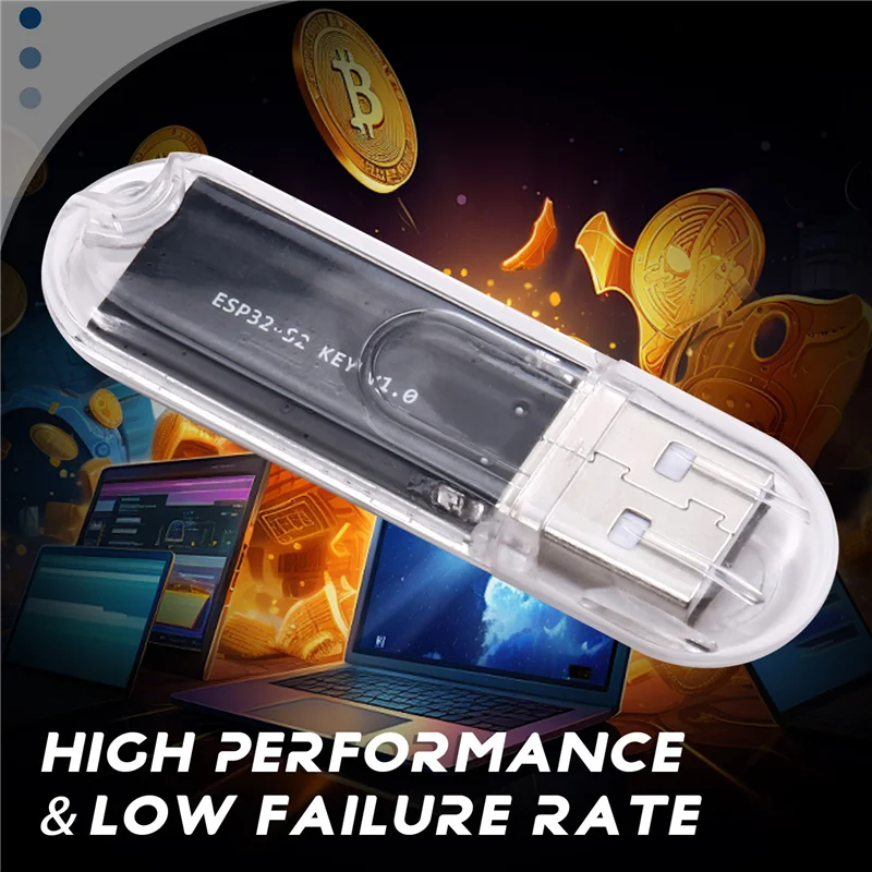 2X USB 광부 BTC 광부 솔로 복권 광부 45-50KH/S 홈 오피스용 비트코인 ​​미니 광부 Asic 마이닝