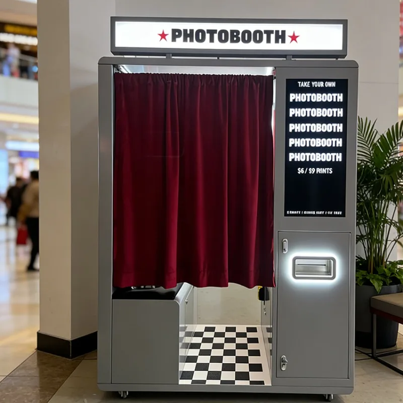 Photo Booth Instant Style Photo Booth Station Commercial Use Self-service Photo Booth With Camera