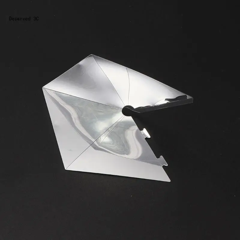 3D Hologram Pyramid Display Projector Universal for Smart 360 Degree Display Video Stand with Cloth