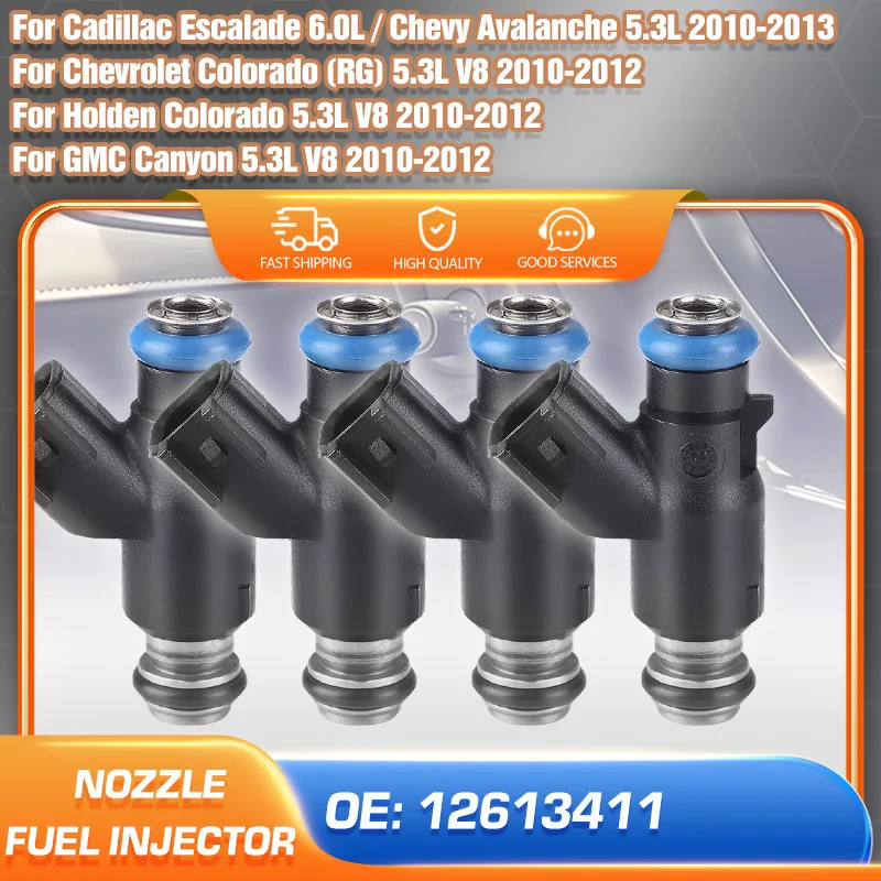 

For Chevrolet Colorado GMC Canyon Holden Colorado Cadillac Escalade Chevrolet Avalanche 2010-2013 Fuel Injector Nozzle 12613411
