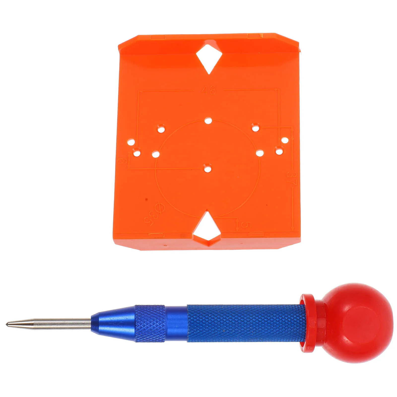 

1Set Hinge Hole Locator Plastic Woodworking Drill Guide Tool Hinge Hole Punching for Furniture Installation Doweling Drill Guide