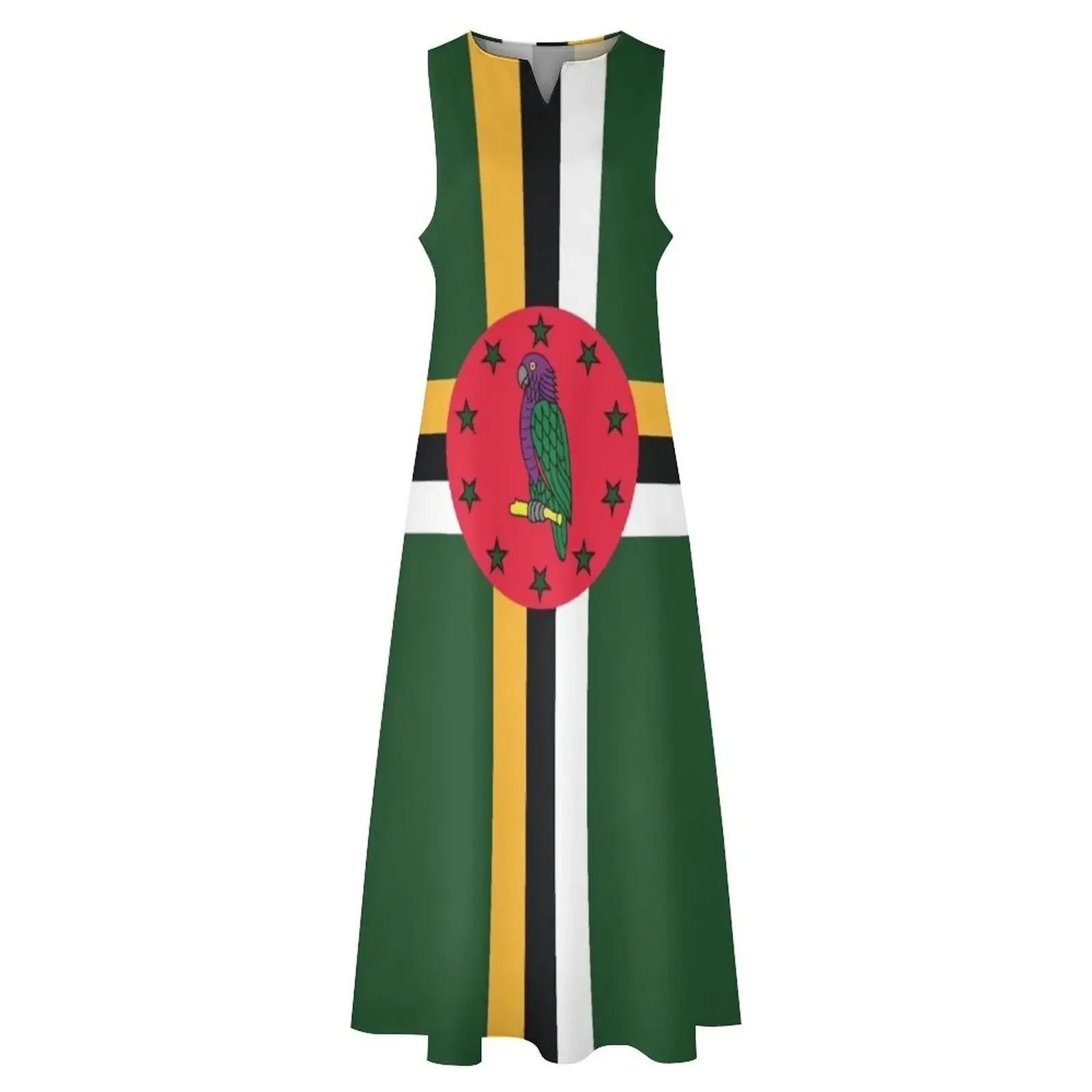 Dominica National Flag Long Dress clothing women summer 2025 beach dresses Womens dresses dress korean style Dress