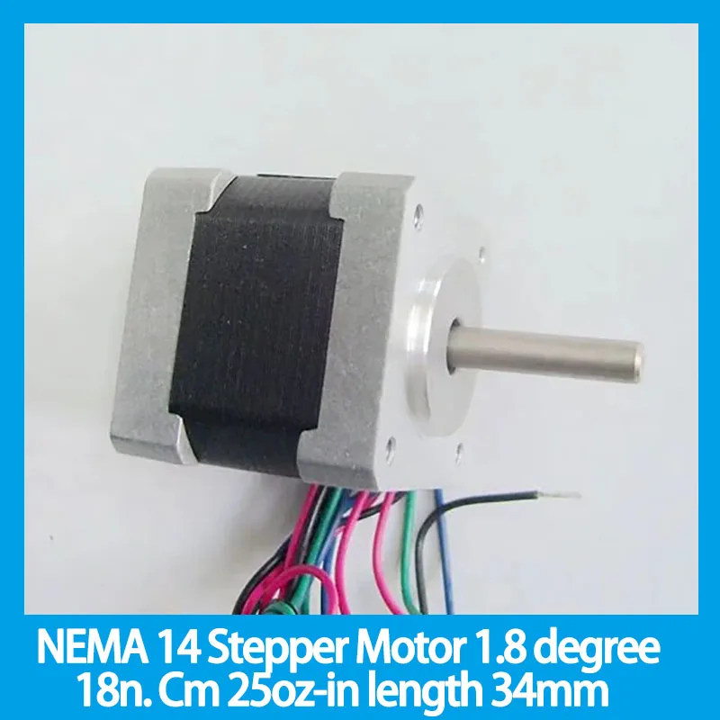 NEMA 14 Stepper Motor 18n. Cm 25oz-in 1.8 degree length 34mm CE Rohs CNC Stepper motor