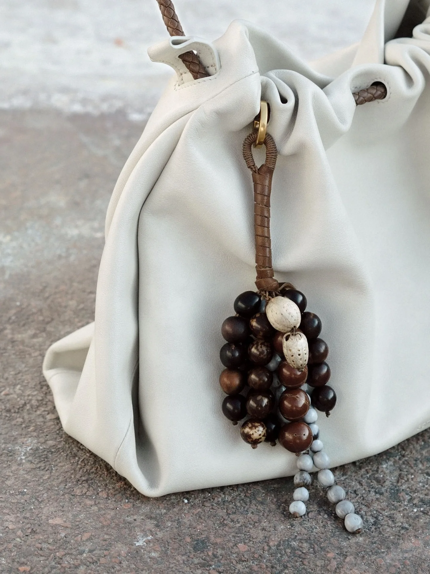Seed String Natural Bodhi Seed Bag Pendant