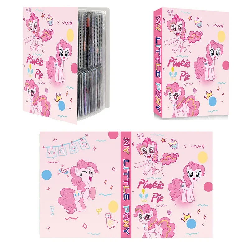 My Little Pony, 240 упаковок, альбом для карт «Сумерки» Sparkle Applejack, альбом для карт, папка для букв, блокнот, Коллекция игр, Подарочная