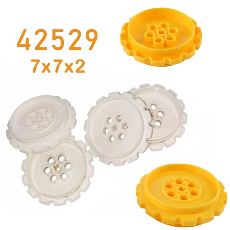 

MOC 42529 7x7x2 14-Tooth Gear Technology Building Blocks Parts Large Track Wheel Assembled Toys Modified Bricks DIY Accessories