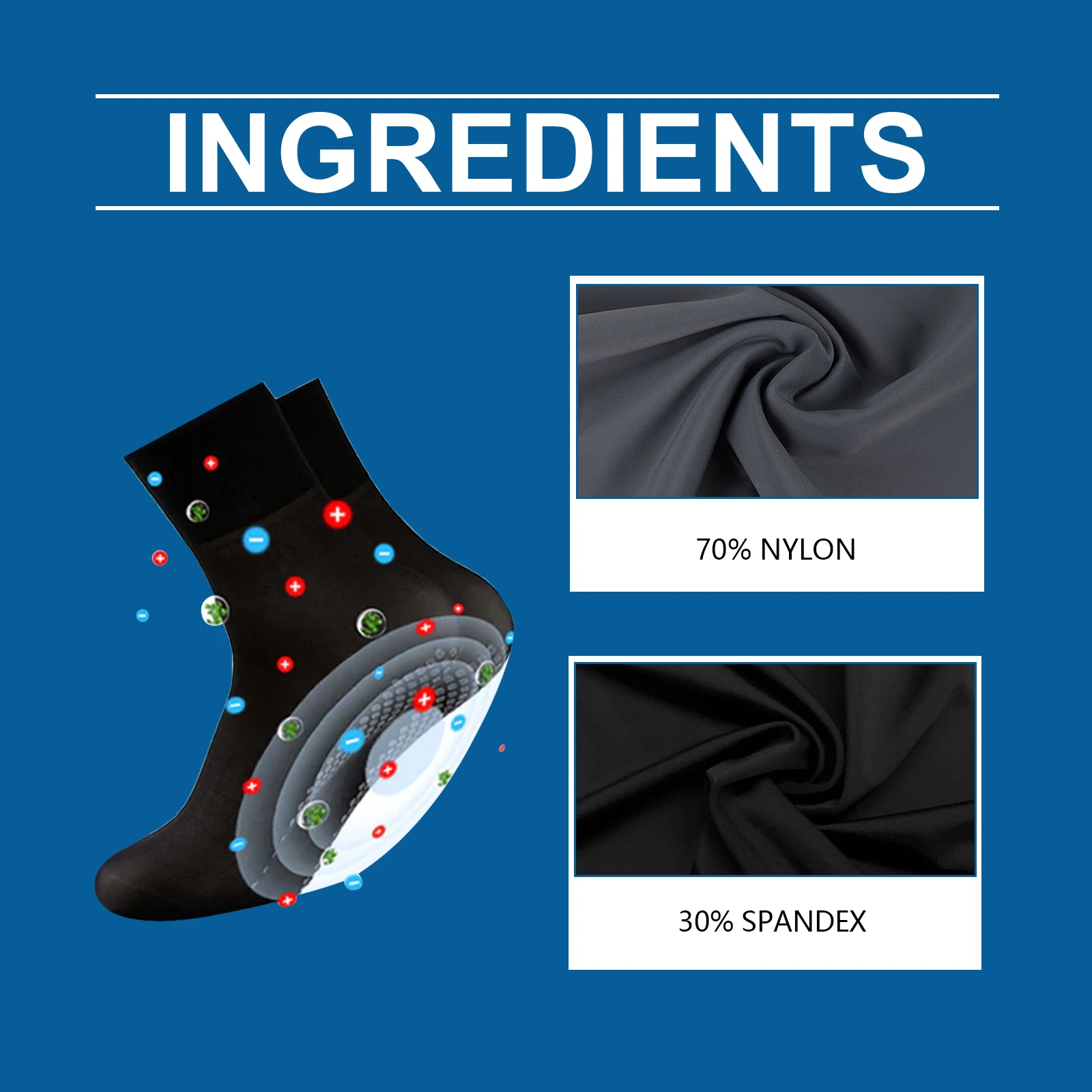 1-4 個蜂毒ケアソックス快適な通気性フットマッサージ柔らかい肌に優しい吸湿発散性弾性靴下