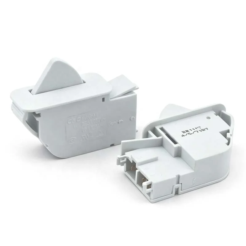 HC-056K refrigerator door switch, normally closed, white 250V 1.5A 4P brass and plastic material