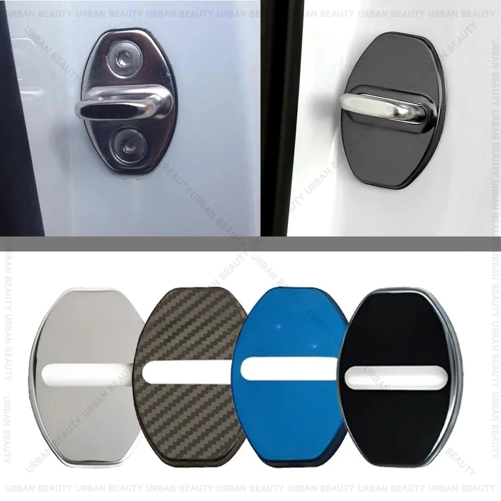 4pcs Car Door Lock Buckle Protection Cover Anti-rust Waterproof for Seat Leon FR ST VW MK2 MK3 MK4 Car Accessories