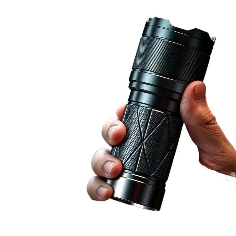 Zoomable LED Flashlight Rechargeable Torch 800-1200LM Dual Click Switch Long Range Spotlight for Outdoor Camping