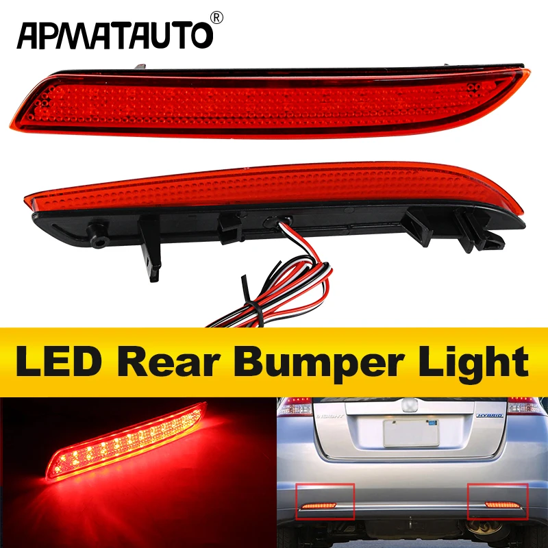 For Honda Insight 2010-2011,CR-V 12-14,Acura TSX 11-14,JAZZ Fit 2018-up Rear LED Rear Bumper Reflector Light Lamp 33555SLJ013