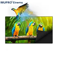 Wupro Cinema-level New 70-130inch ALR UST PET  Crystal BSP 4K Projector Screen for Home Theater Fixed Frame Projection Screen