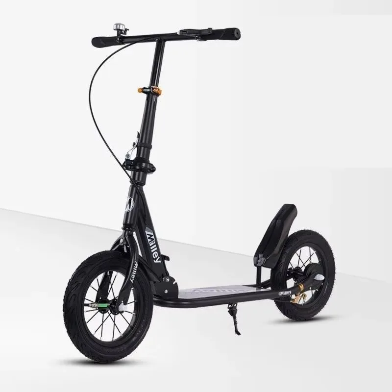 【2026】Adult Handbrake Scooter For Teens To Work Big Wheel Two-wheel Foldable Urban Campus Mobility Scooter Hot New