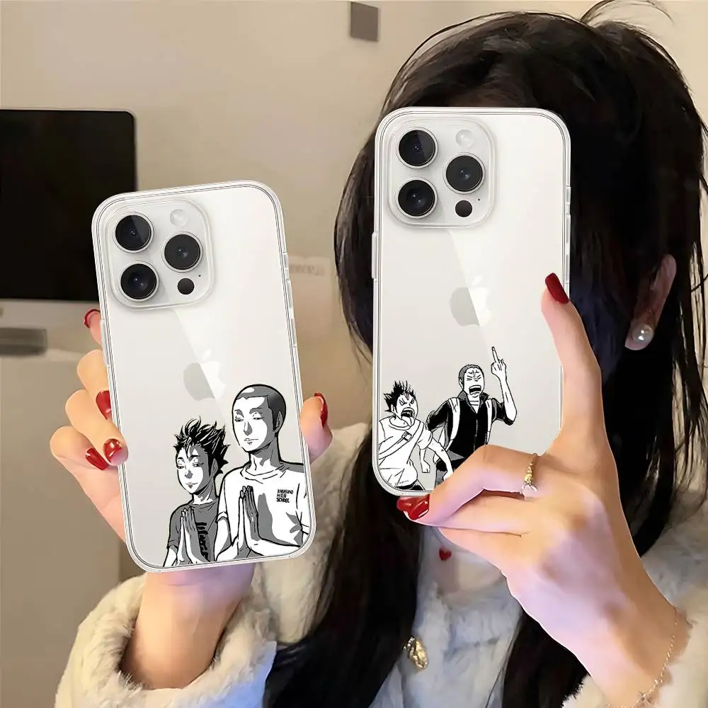 R-Ryunosukes N-Nishinoyas Phone Case For IPhone 17 16 15 14 Plus 13 12 11 Pro Max Phone Back Cover Transparent Shockproof Cover