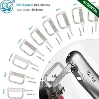 Hojas de sierra de mano de ortodoncia Dental para reducción 4:1, pelado interproximal, contraángulo de fibra óptica, 9 tamaños, punta EVA IPR