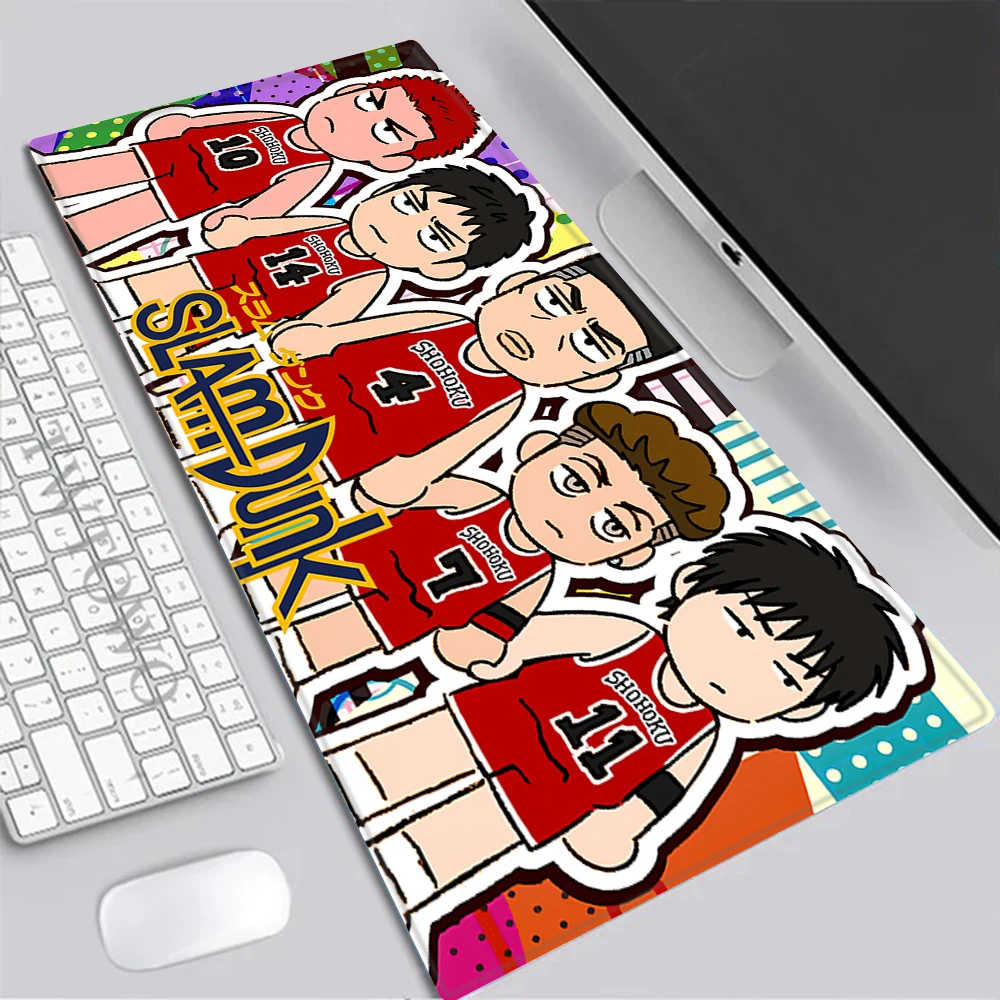 

Slam Dunks Mousepad HD Printing Computer Gamers Locking Edge Non-slip Mouse Pad XXL90x40cm Keyboard PC Desk Pad